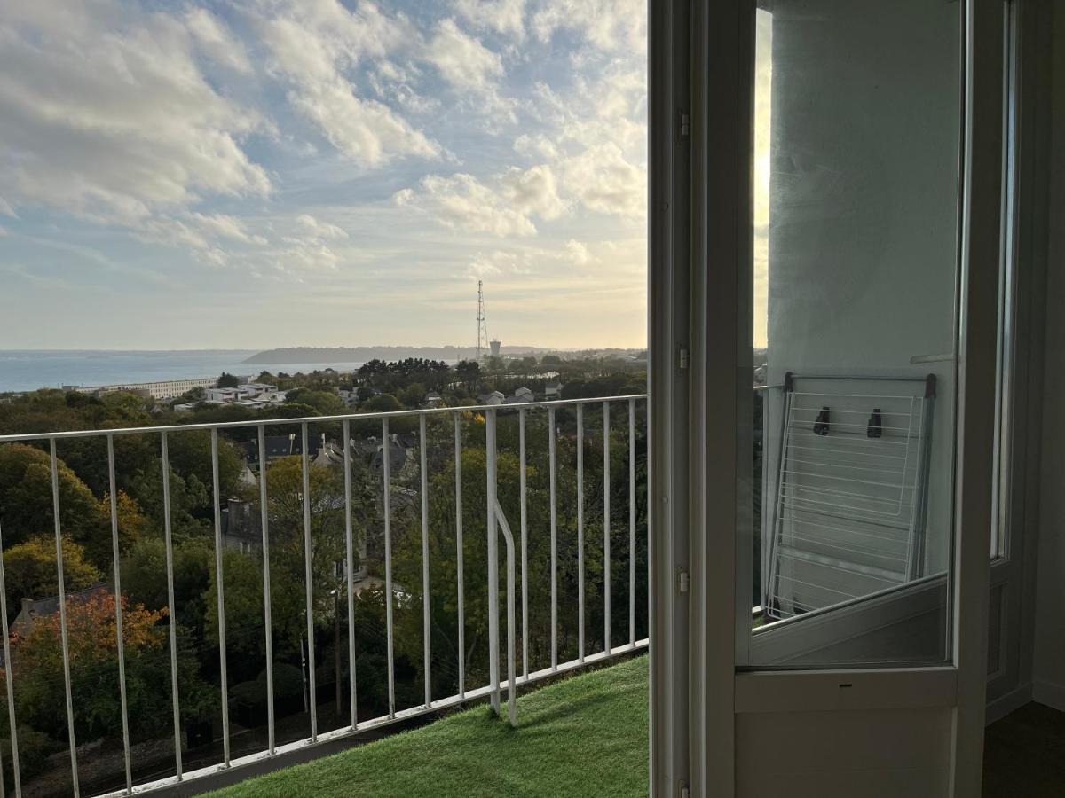 Nouveau! Appartement Vue Mer 180° Et Place Parking Brest Buitenkant foto