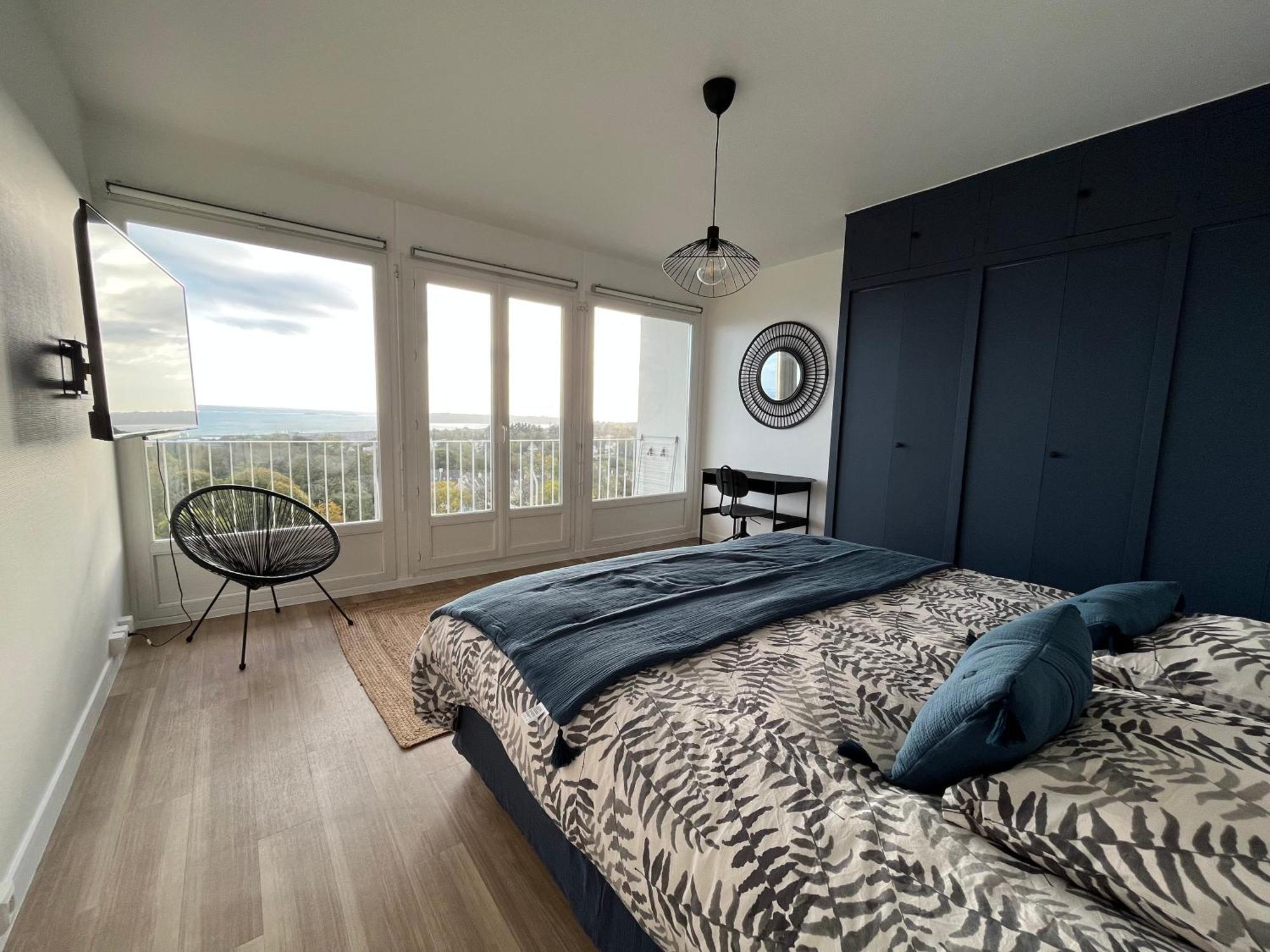 Nouveau! Appartement Vue Mer 180° Et Place Parking Brest Buitenkant foto